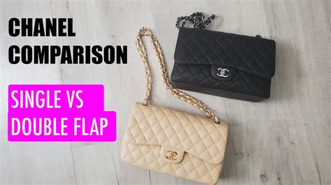 chanel single flap vs double flap